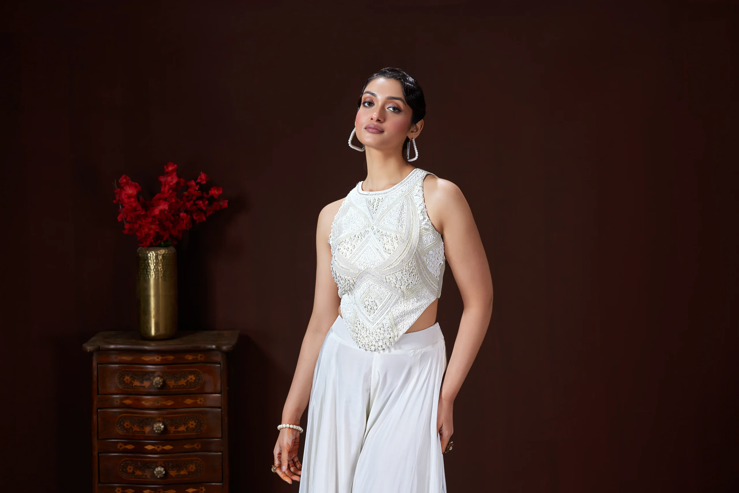 RP Dalmia white kurta set